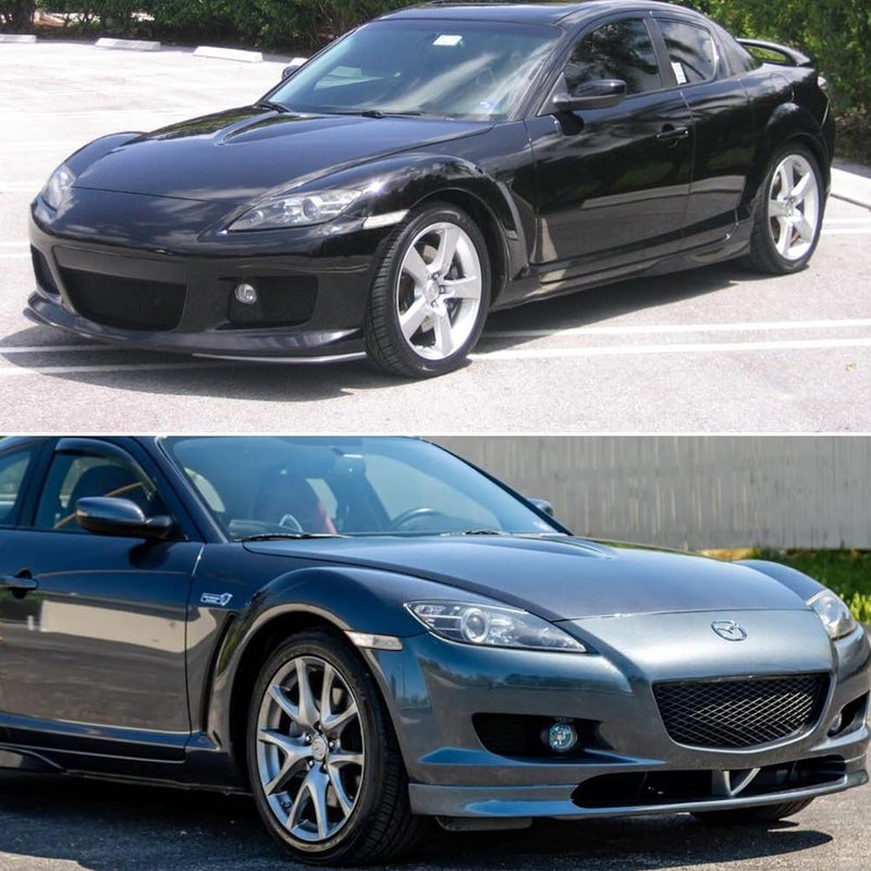 TurningMax For 2004 2005 2006 2007 2008 Mazda RX-8 RX8 Front Bumper Side Marker light Housings Clear Lens F151-51-120E, F151-51-130E - Image 5